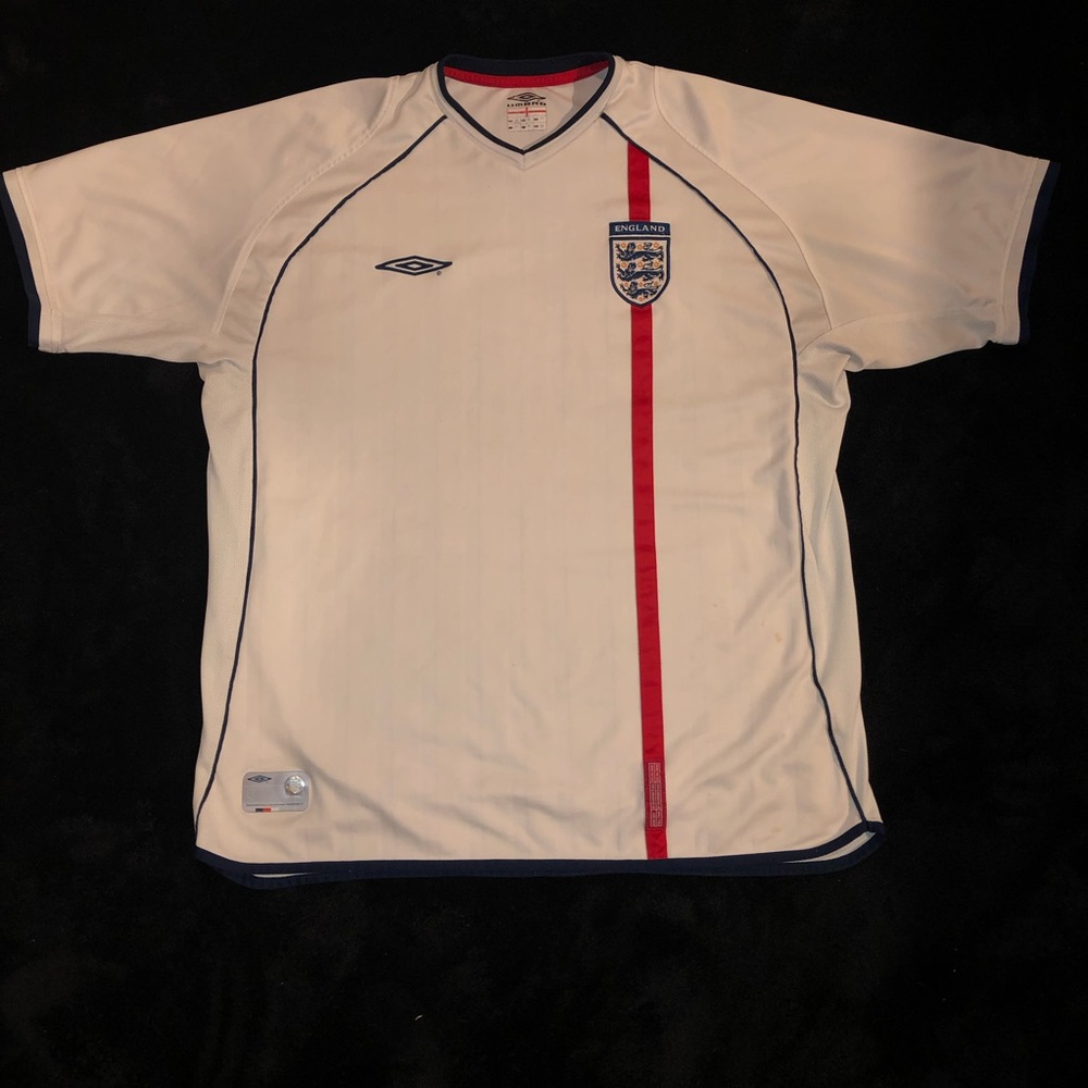 Umbro White England Soccer Jersey